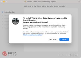 trend micro security error message